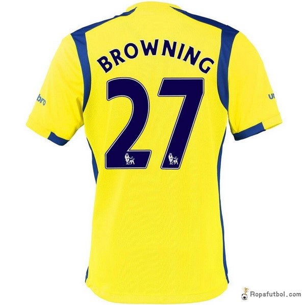 Camiseta Everton Replica Tercera Ropa Browning 2016/17 Amarillo